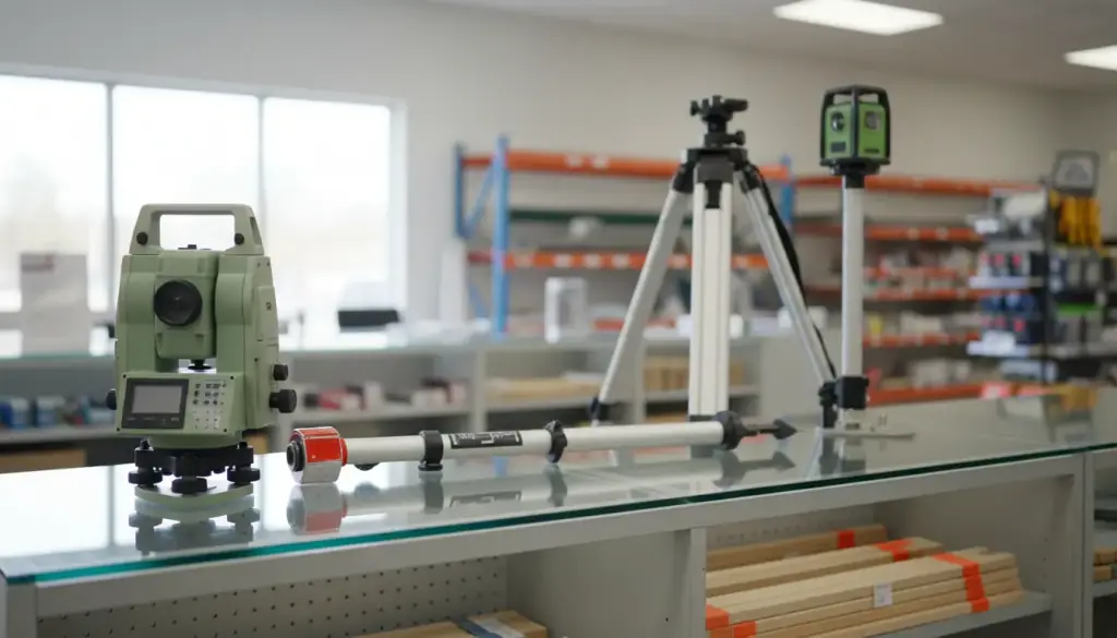 Laying out a slab: stakes, string line, and when a laser earns its keep
